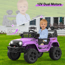 12V Purple Ride-On Truck with Remote Control, 3 Speeds, and Spring Suspension Magic Cars 6