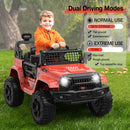 12V Ride-On Truck with Remote Control, 3 Speeds, Spring Suspension, Red Magic Cars 4