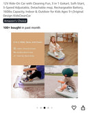 12V Ride-On Car with Cleaning Function 3-in-1 Go-Kart Soft Start and 5-Speed Adjustable Magic Cars 2