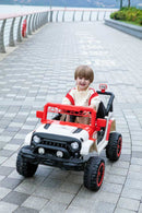 12V Electric Ride-On Car with Remote, LED Lights, and Music for Kids - Red Magic Cars 1
