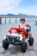12V Electric Ride-On Car with Remote, LED Lights, and Music for Kids - Red Magic Cars 4