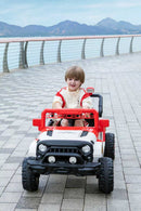 12V Electric Ride-On Car with Remote, LED Lights, and Music for Kids - Red Magic Cars 5