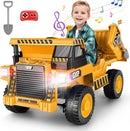 12V Electric Ride-On Dump Truck with Remote Control, Bluetooth, and Music Player Magic Cars 12