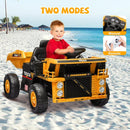 12V Electric Ride-On Dump Truck and Car Toy with Remote Control and Functional Dump Bed Magic Cars 14
