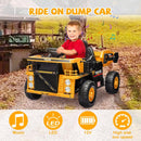 12V Electric Ride-On Dump Truck and Car Toy with Remote Control and Functional Dump Bed Magic Cars 15