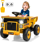 12V Ride-On Dump Truck with Remote Control, Auto Dump Bed, Shovel, and Music for Kids Ages 3-8 Magic Cars 14