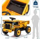 12V Ride-On Dump Truck with Remote Control, Auto Dump Bed, Shovel, and Music for Kids Ages 3-8 Magic Cars 18