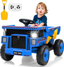 12V Ride-On Dump Truck with Remote Control, Auto Dump Bed, Shovel, and Music for Kids Ages 3-8 Magic Cars 20