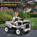 12V Ride-On Dump Truck with Remote Control, Auto Dump Bed, Shovel, and Music for Kids Ages 3-8 Magic Cars 2