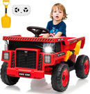 12V Ride-On Dump Truck with Remote Control, Auto Dump Bed, Shovel, and Music for Kids Ages 3-8 Magic Cars 9