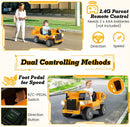 12V Ride-On Electric Dump Truck with Remote Control and Shovel for Kids Magic Cars 1