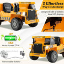 12V Ride-On Electric Dump Truck with Remote Control and Shovel for Kids Magic Cars 3