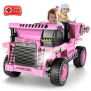 12V Electric Ride-On Dump Truck with Remote Control and Music for Kids Magic Cars 0