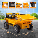12V Electric Ride-On Dump Truck with Remote Control and Music for Kids Magic Cars 5