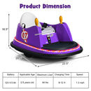 12V Electric Ride-On Bumper Car with Flashing Lights for Kids and Toddlers Toy Gift Magic Cars 4