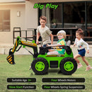 12V Electric Ride-On Excavator Toy Vehicle with Motorized Arm for Kids Magic Cars 7