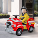 12V Ride On Fire Truck with Siren and Flashing Lights Magic Cars 1