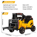 12V Electric Ride-On Forklift Construction Car with Remote Control Magic Cars 18