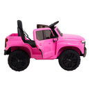 12V Pink Battery-Powered Ride-On Truck Licensed Chevrolet Silverado for Kids Magic Cars 4