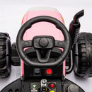 12V Ride-On Tractor with Remote Control and Bluetooth, 3-Speed Kids Toy for Ages 3-6 Magic Cars 10