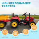 12V Electric Ride-On Tractor with Trailer, 25W Dual Motors and Remote Control Magic Cars 1
