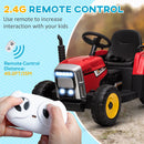 12V Electric Ride-On Tractor with Trailer, 25W Dual Motors and Remote Control Magic Cars 2