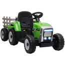12V Kids Electric Ride-On Tractor with Trailer, 25W Dual Motors, Remote Control Magic Cars 0
