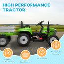 12V Kids Electric Ride-On Tractor with Trailer, 25W Dual Motors, Remote Control Magic Cars 1