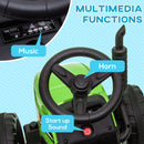 12V Kids Electric Ride-On Tractor with Trailer, 25W Dual Motors, Remote Control Magic Cars 2