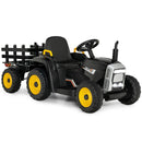 12V Ride-On Tractor with 3-Gear Shift and Ground Loader for Kids 3+ Years Black Magic Cars Variant 0