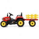 12V Ride-On Tractor with 3-Gear Shift and Ground Loader for Kids 3+ Years Red Magic Cars 5