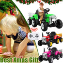 12V Ride-On Tractor with Detachable Trailer Remote Control LED Lights Kids Truck Toy Car Magic Cars 1