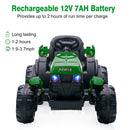 12V Battery-Powered Electric Ride-On Tractor with Trailer for Kids Magic Cars 5