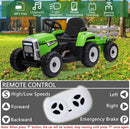 12V Electric Ride-On Tractor with Trailer for Kids and Remote Control Vehicle Toy Magic Cars 1