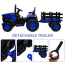 12V Electric Ride-On Tractor with Trailer for Kids LED Lights and Music Magic Cars 6