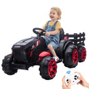 12V Electric Ride-On Tractor with Trailer for Toddlers and Kids Featuring LED Lights Magic Cars 2