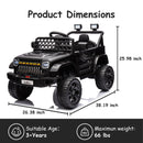 12V Kids Ride-On Truck Car with Remote Control, LED Lights, Music, and Power Wheels Magic Cars 10