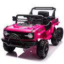 12V Electric Ride-On Jeep Truck Car with Remote Control and Slow Start for Kids Pink Magic Cars 14