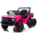 12V Electric Ride-On Jeep Truck Car with Remote Control and Slow Start for Kids Pink Magic Cars 3