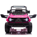 12V Electric Ride-On Jeep Truck Car with Remote Control and Slow Start for Kids Pink Magic Cars 4