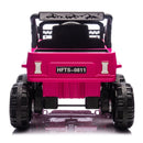 12V Electric Ride-On Jeep Truck Car with Remote Control and Slow Start for Kids Pink Magic Cars 9