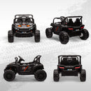 12V Ride-On UTV Truck Toy with 4-Wheel Suspension and Remote Control, Black Magic Cars 10
