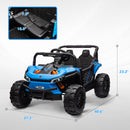 12V Ride-On UTV Truck Toy with 4-Wheel Suspension and Remote Control in Blue Magic Cars 1