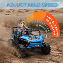 12V Ride-On UTV Truck Toy with 4-Wheel Suspension and Remote Control in Blue Magic Cars 6