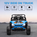 12V Ride-On UTV Truck Toy with 4-Wheel Suspension and Remote Control in Blue Magic Cars 4