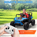 12V Ride-On UTV Truck Toy with 4-Wheel Suspension and Remote Control in Blue Magic Cars 7