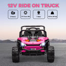 12V Pink Ride-On UTV Truck Toy with Remote Control and 4-Wheel Suspension Magic Cars 4