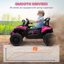 12V Pink Ride-On UTV Truck Toy with Remote Control and 4-Wheel Suspension Magic Cars 5