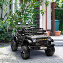 12V Ride-On Truck with Spring Suspension and Remote Control in Black Magic Cars 8