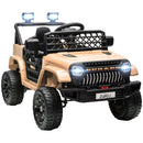 12V Ride-On Truck with Spring Suspension, Remote Control, Khaki Magic Cars Variant 0